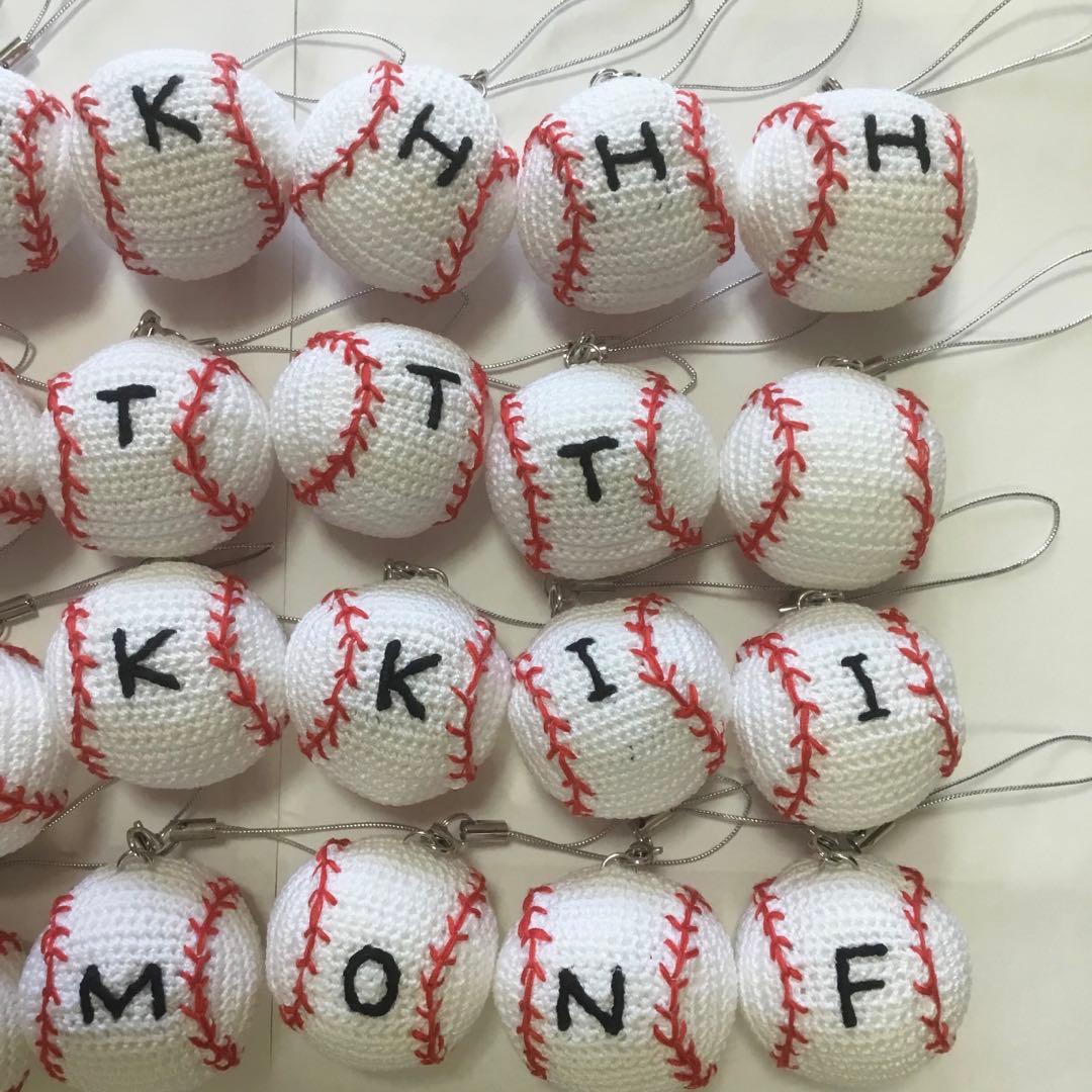 【専用】野球ボール　あみぐるみ　ストラップつき　28個