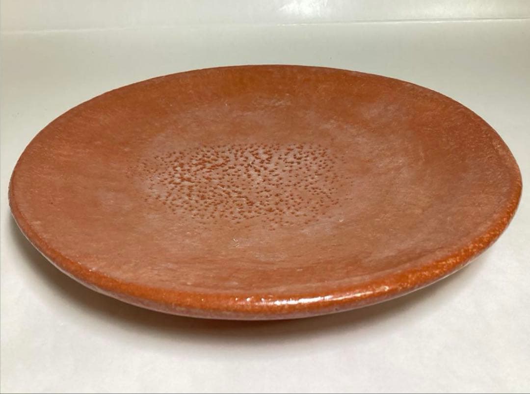 茶道具 古物品 本間焼 菓子器 赤丸 紙箱入