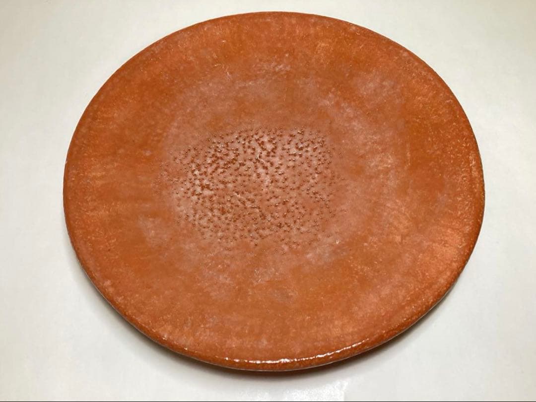 茶道具 古物品 本間焼 菓子器 赤丸 紙箱入