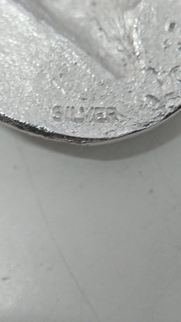 岩倉康二　ウサギ彫刻 干支　シルバー ネックレス 1999年