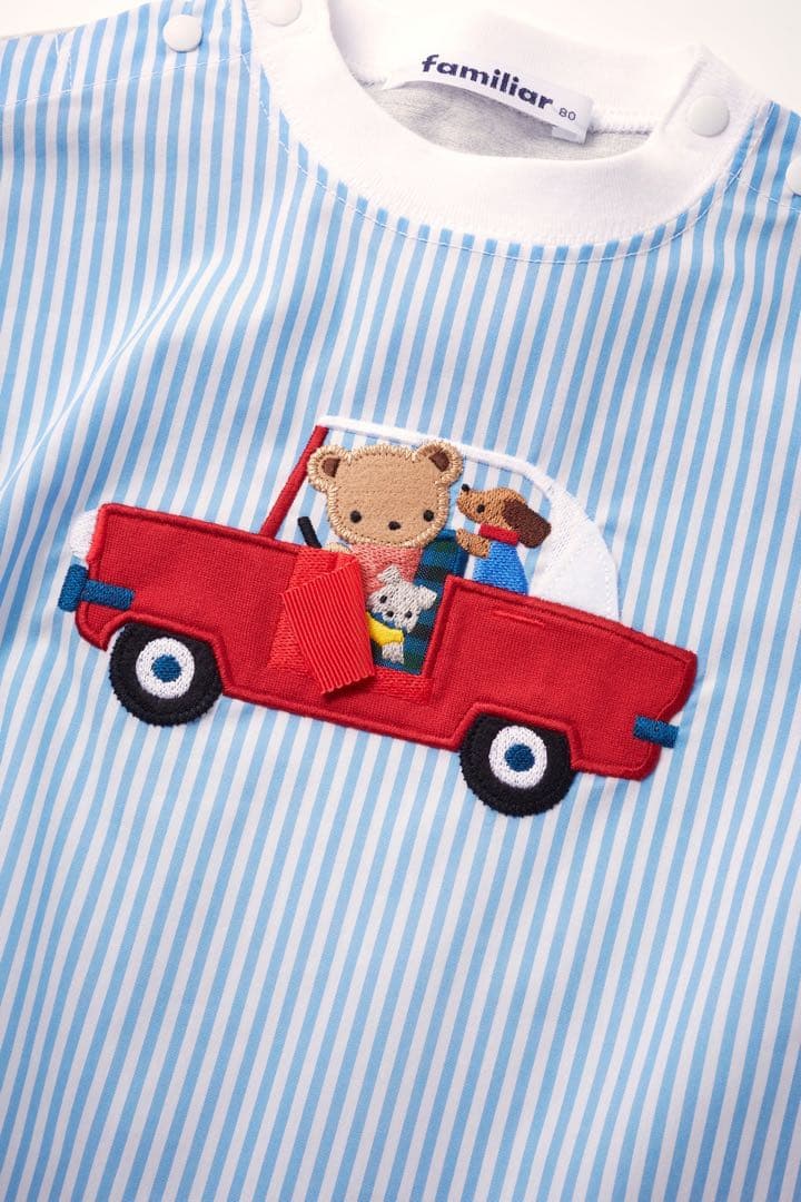 姫【新品.タグ付き.未開封】☆ファミリア☆くまちゃん長袖シャツブラウス☆