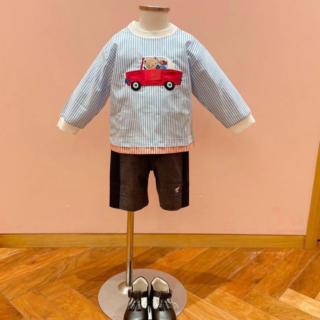 姫【新品.タグ付き.未開封】☆ファミリア☆くまちゃん長袖シャツブラウス☆