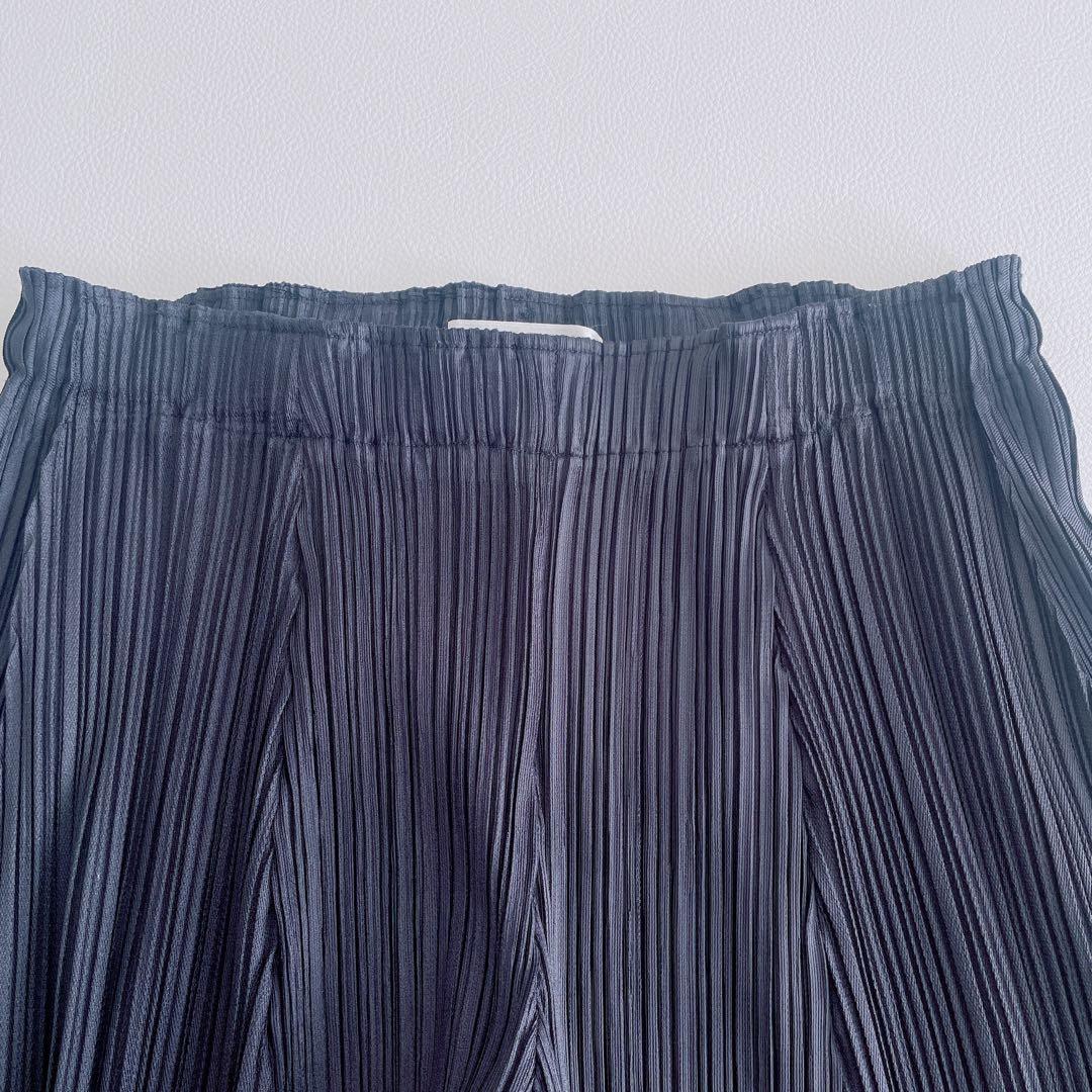 美品✨プリーツプリーズ　プリーツパンツ　キュロットスカート　ネイビー　サイズ3