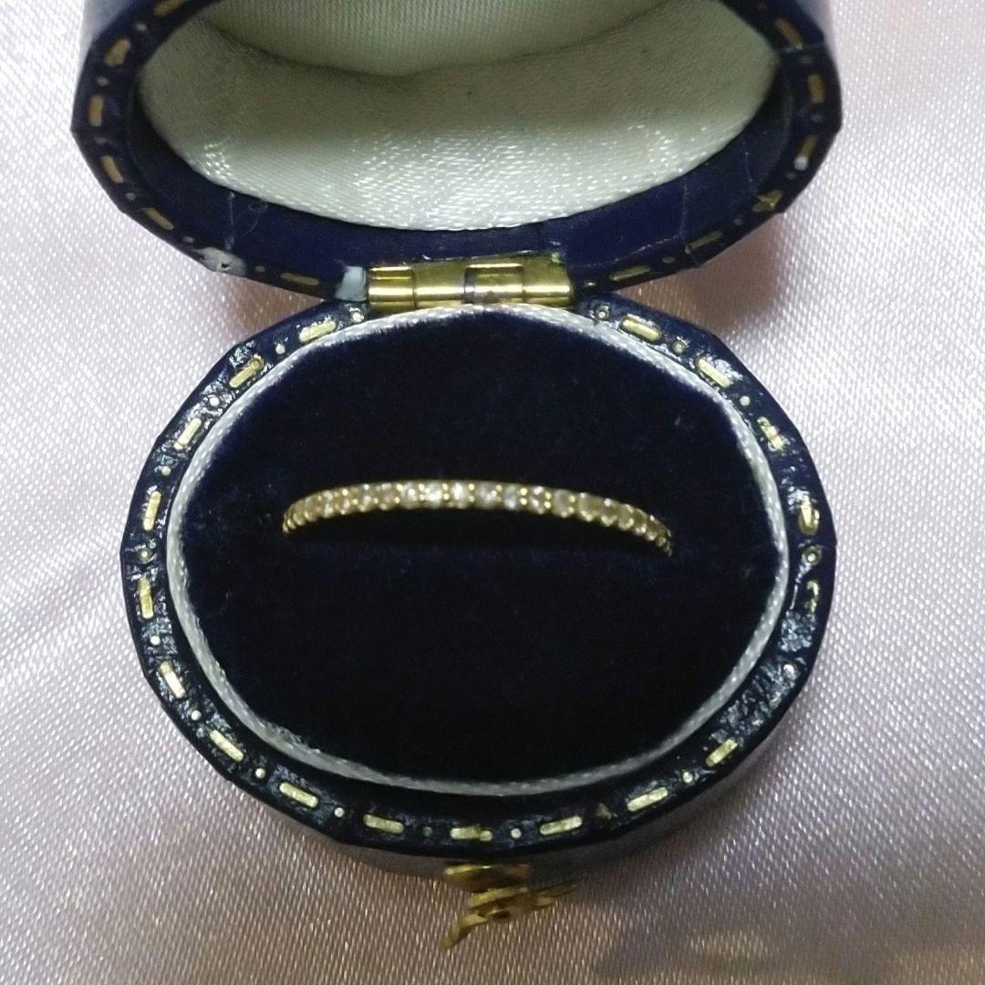 0.25ctダイヤモンドフルエタニティリング K18金イエローゴールド 11号