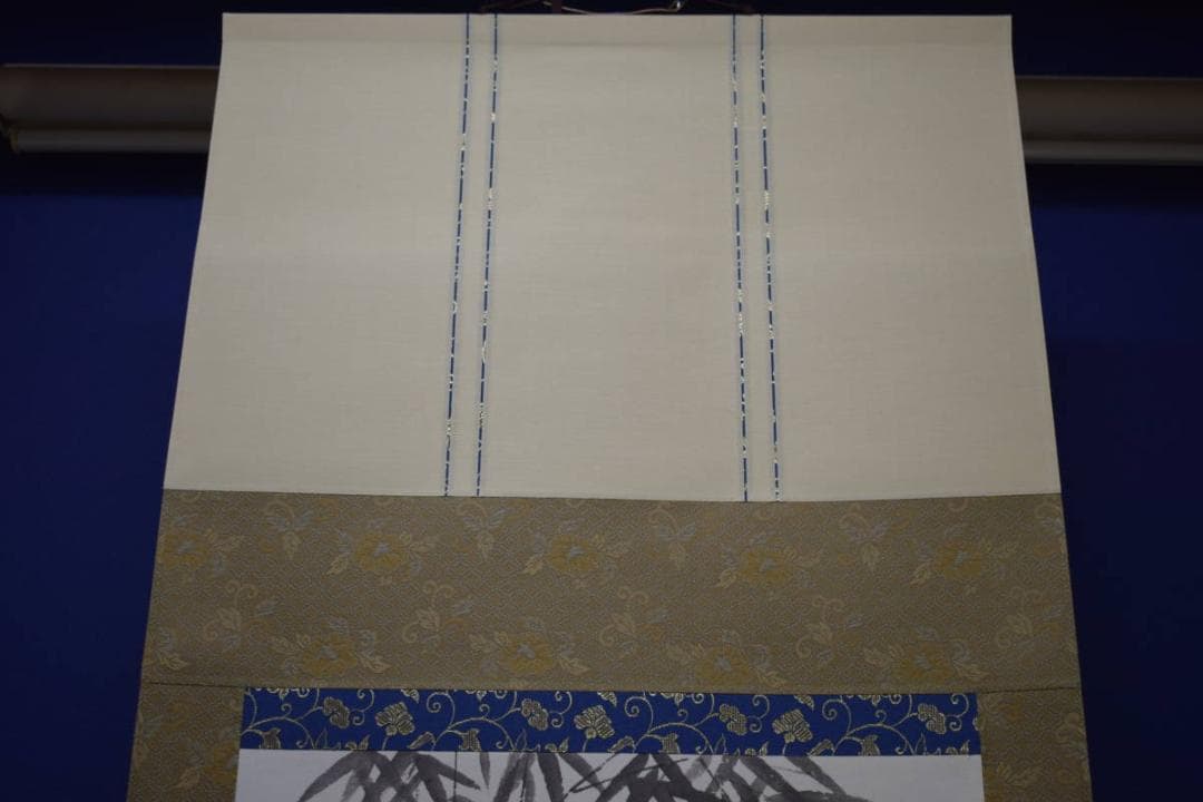 真作/独歩/軍鶏/シャモ図/鶏/干支/桐共箱付/布袋屋掛軸HI-993