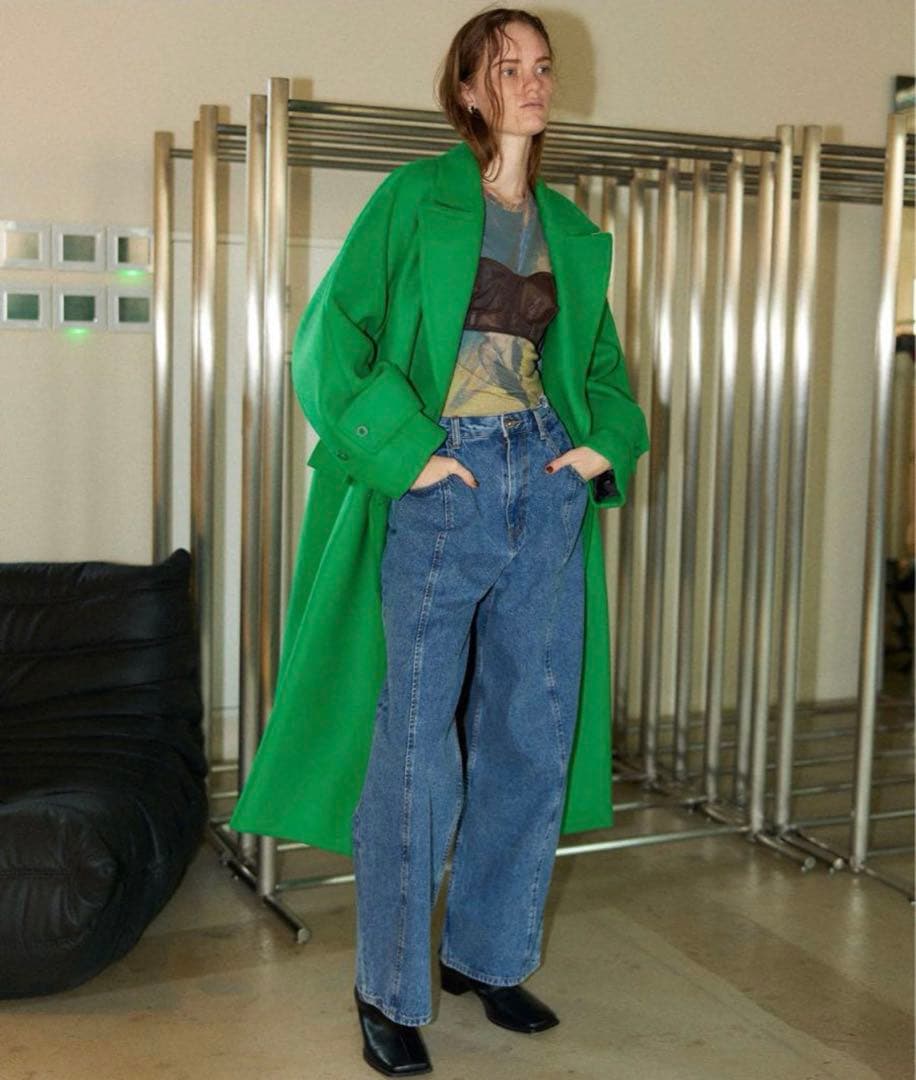 Maison Specialグリーン チェスターコート