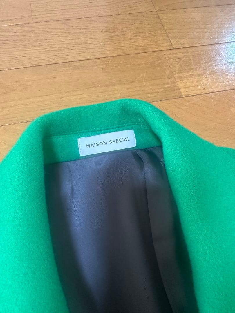 Maison Specialグリーン チェスターコート