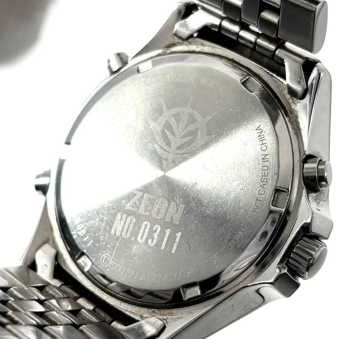 【稼働】 CITIZEN 腕時計 ガンダム コラボ 限定品 ジオン ブラック
