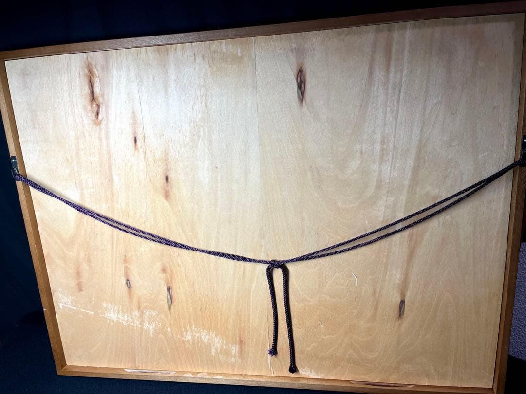 扇面 掛け軸 日本画　絵画　書画　水墨画　茶道具　茶掛け　美術品 ガラス額付き