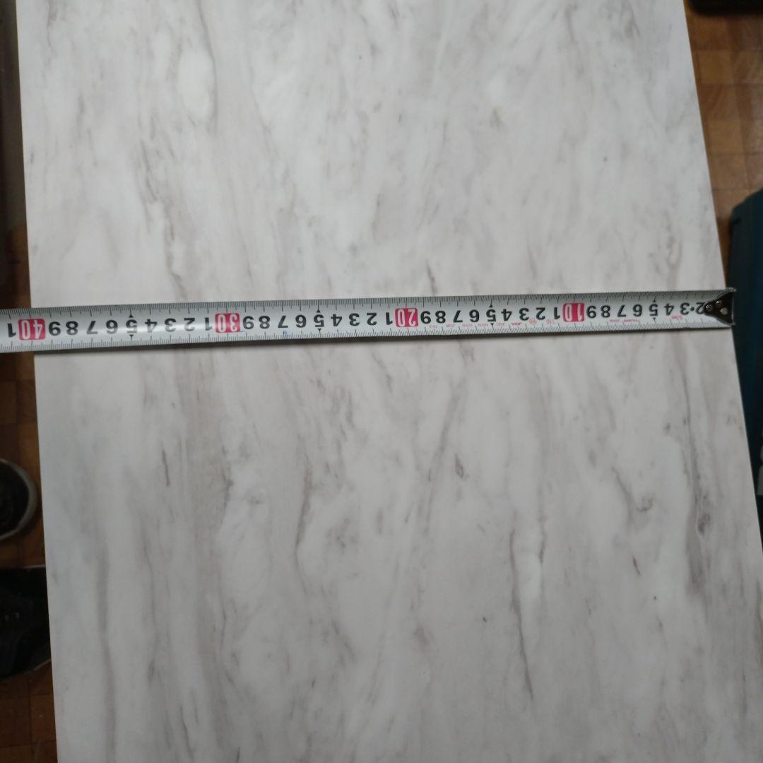 マーブルホワイト テーブル 約90cm x 40cm