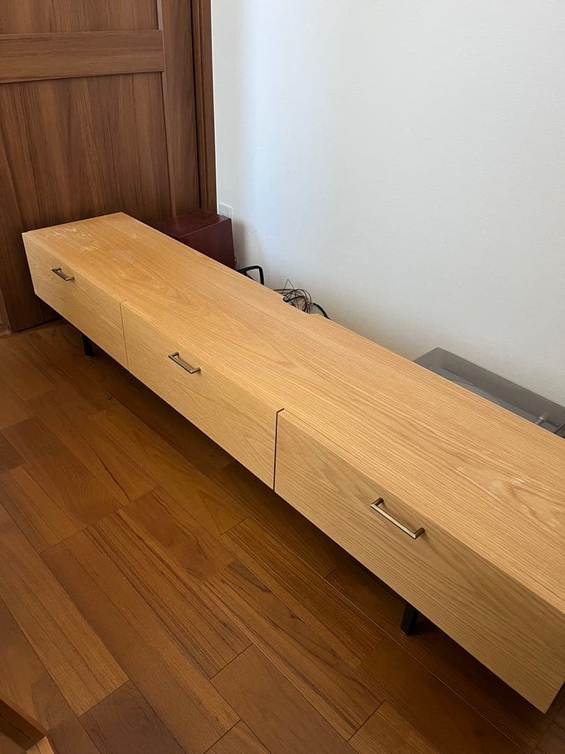 ※おいもさま専用　Re:CENO 天然木 オーク テレビボード 200cm