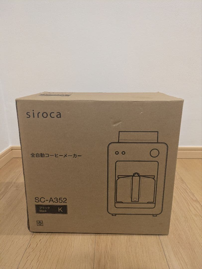 siroca 全自動コーヒーメーカー SC-A352 ブラック(2025年製)