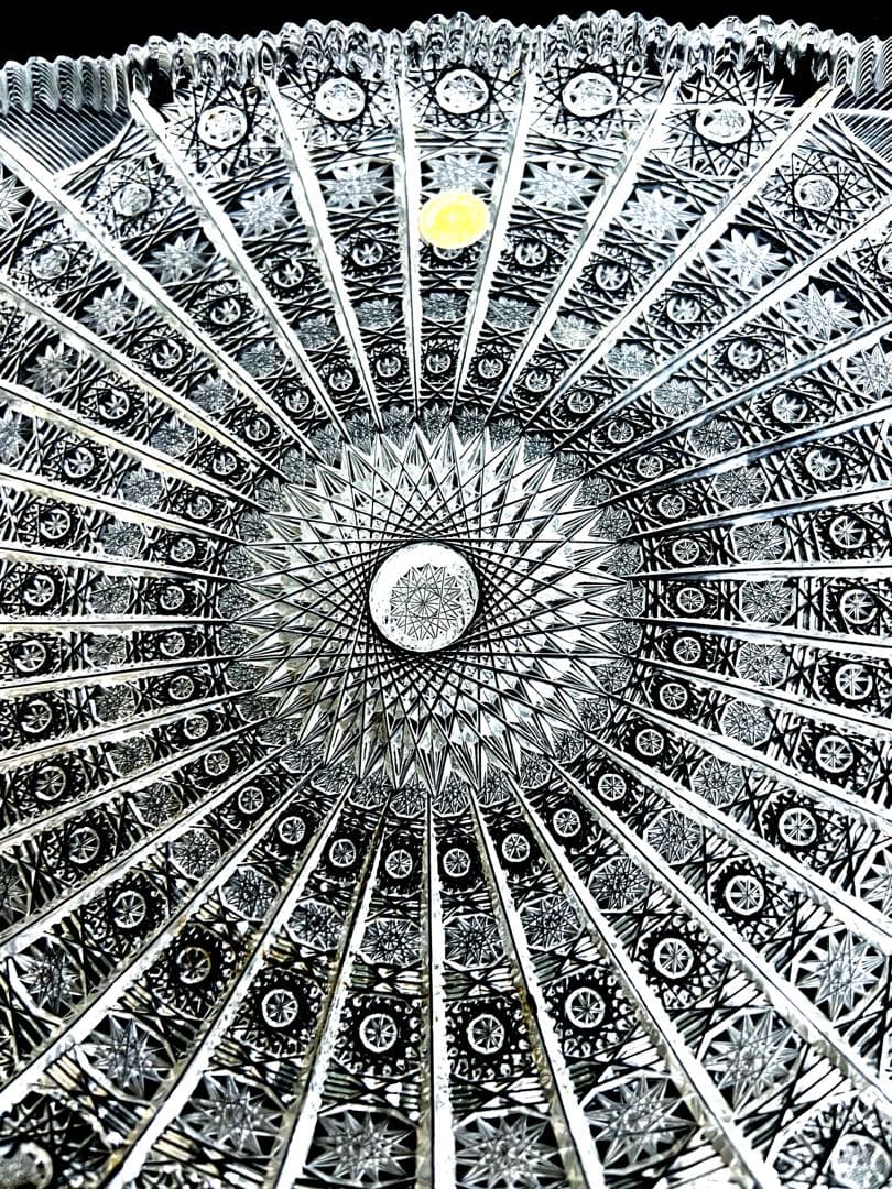 再々値下❣️新品 ボヘミア 高級 クリスタル ハンドメイド プレート 楕円形 大皿