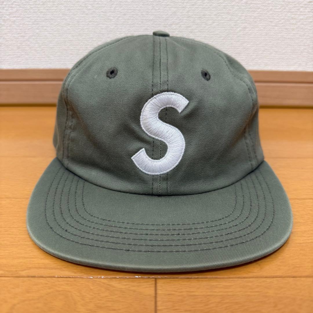 Supreme S Logo 6-Panel オリーブ 14aw