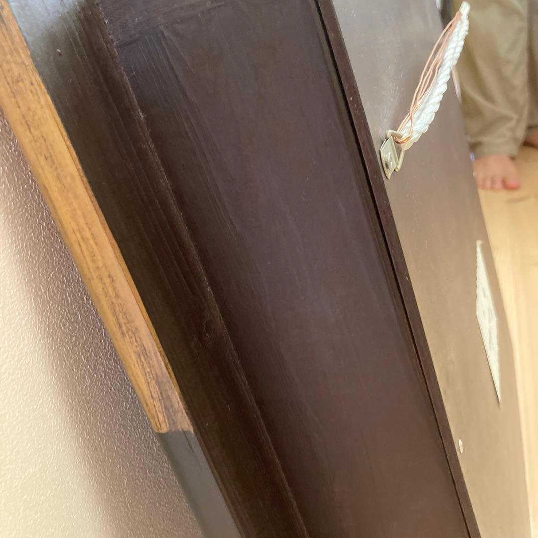 畑中優　不羈　道化師の油彩画 木製フレーム付き