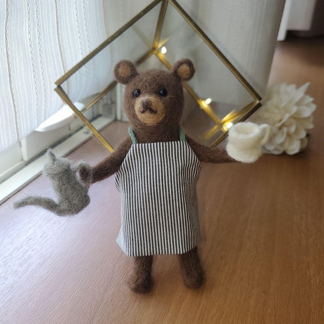 tanton ページ　羊毛フェルト リスとくま