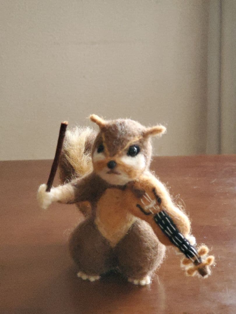 tanton ページ　羊毛フェルト リスとくま