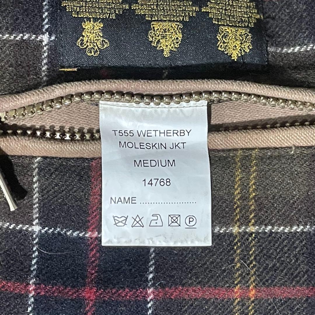 ジャケット・アウター BARBOUR WETHERBY MOLESKIN JKT