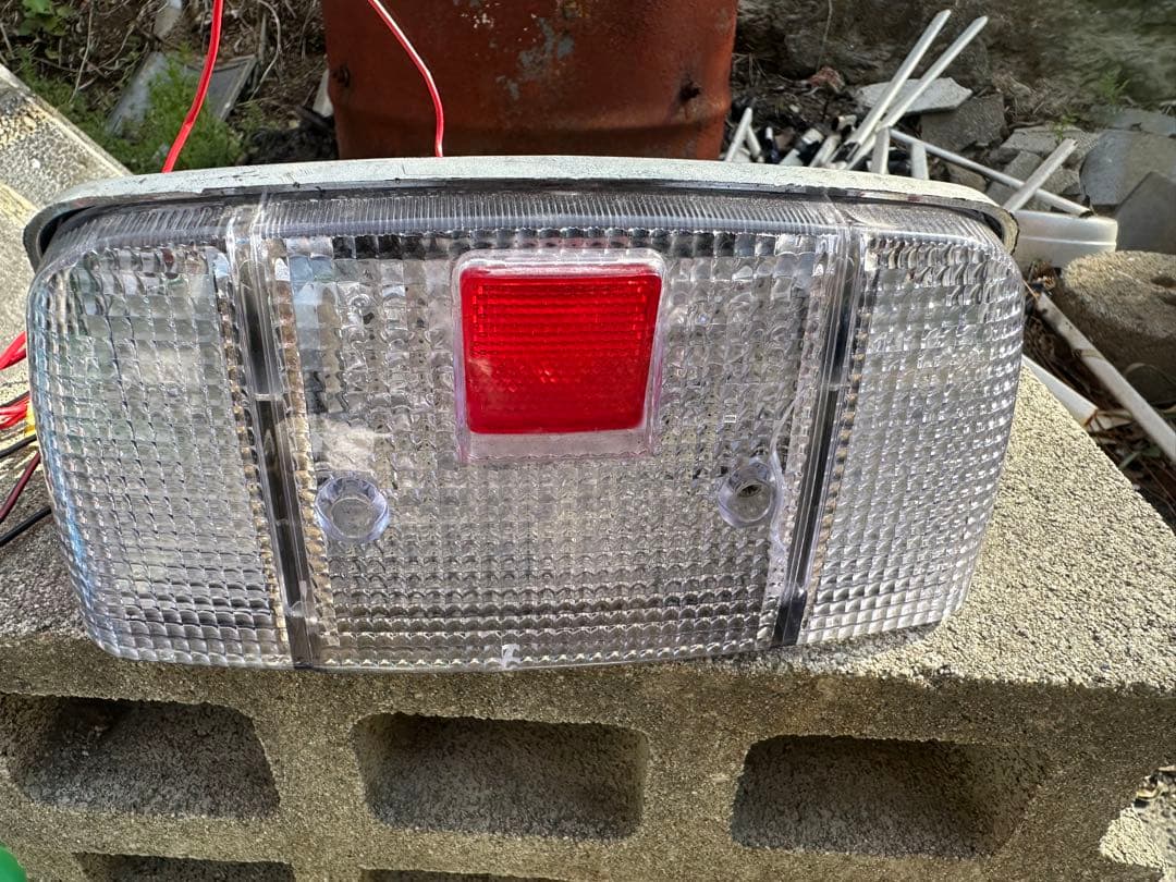 流星テールランプ クリア/レッド ボルト固定