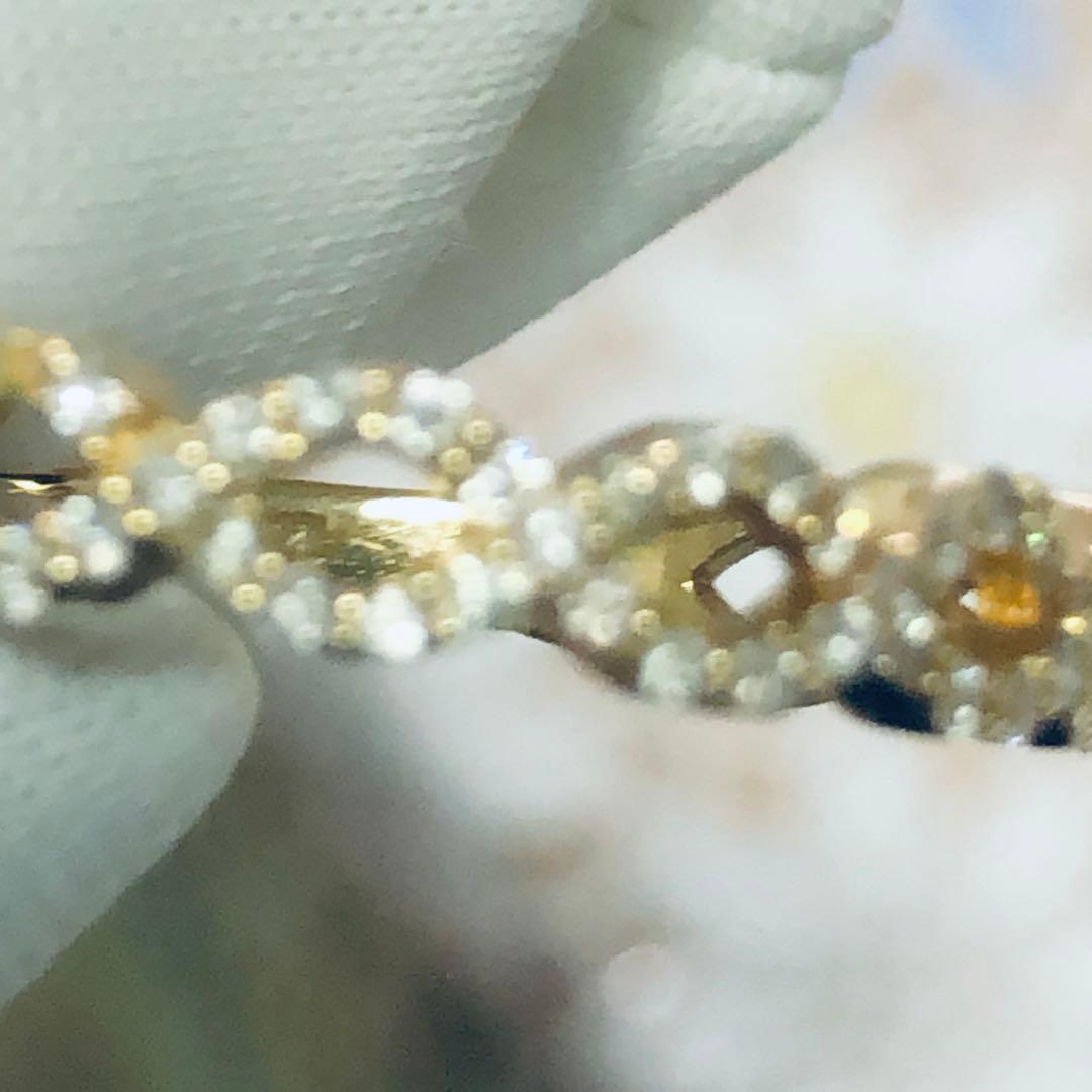 k18YG.0.30カラットエレガント インフィニティデザイン リング