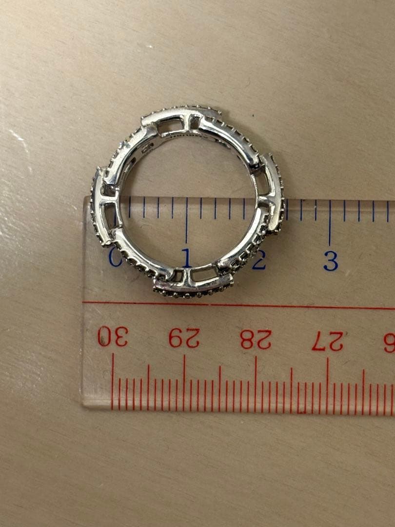 （定価41800円）AMBUSH PAVE A CHAIN RING Ｌサイズ