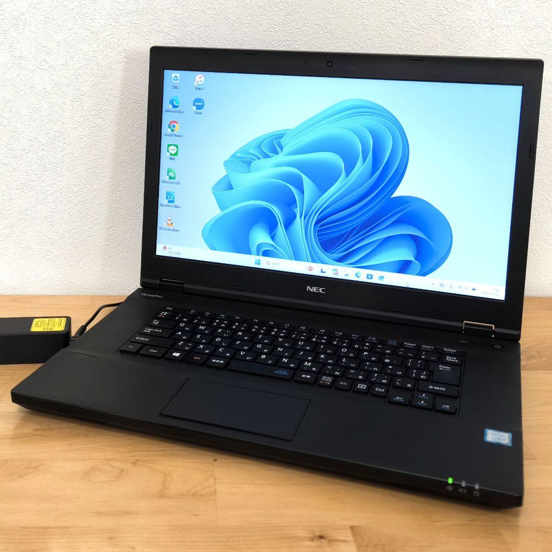 NEC 大画面ノートパソコン／i5第8世代／Windows11／DVD・カメラ