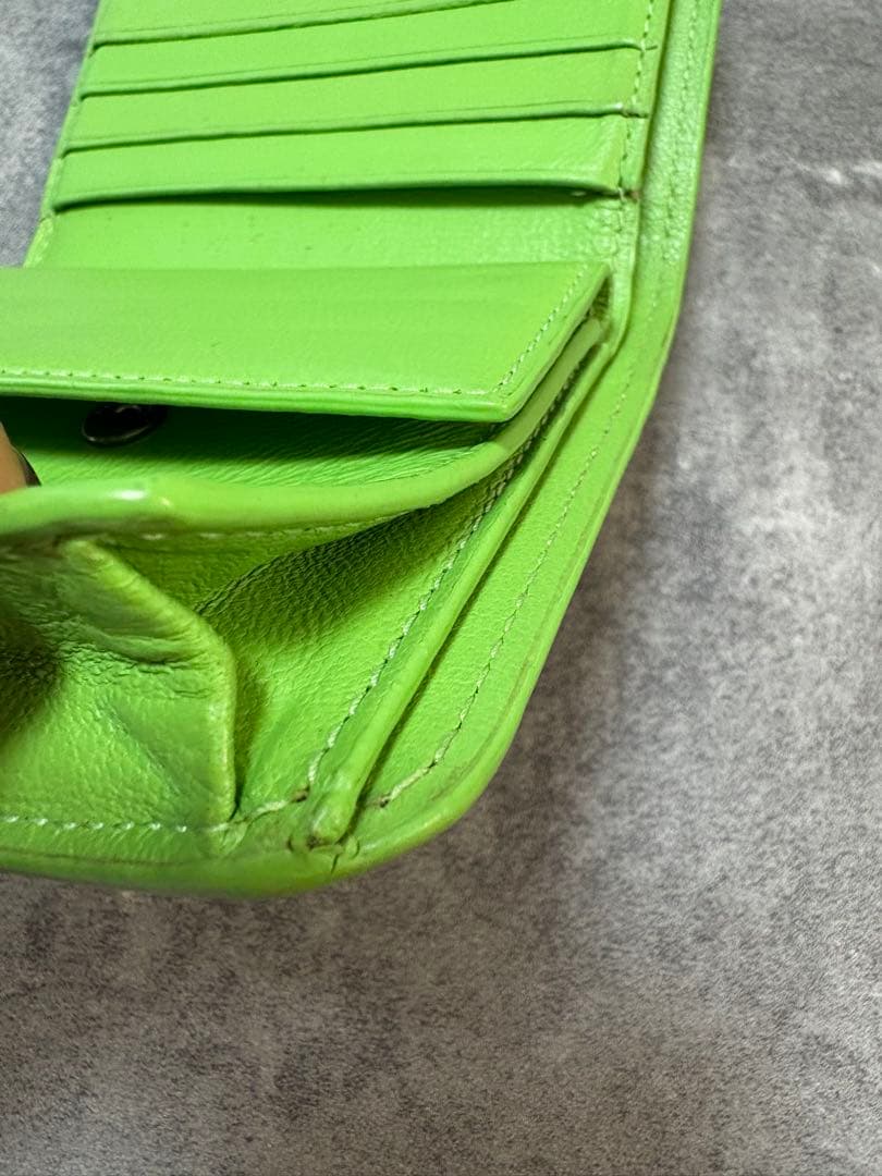BALENCIAGA 二つ折り財布 グリーン