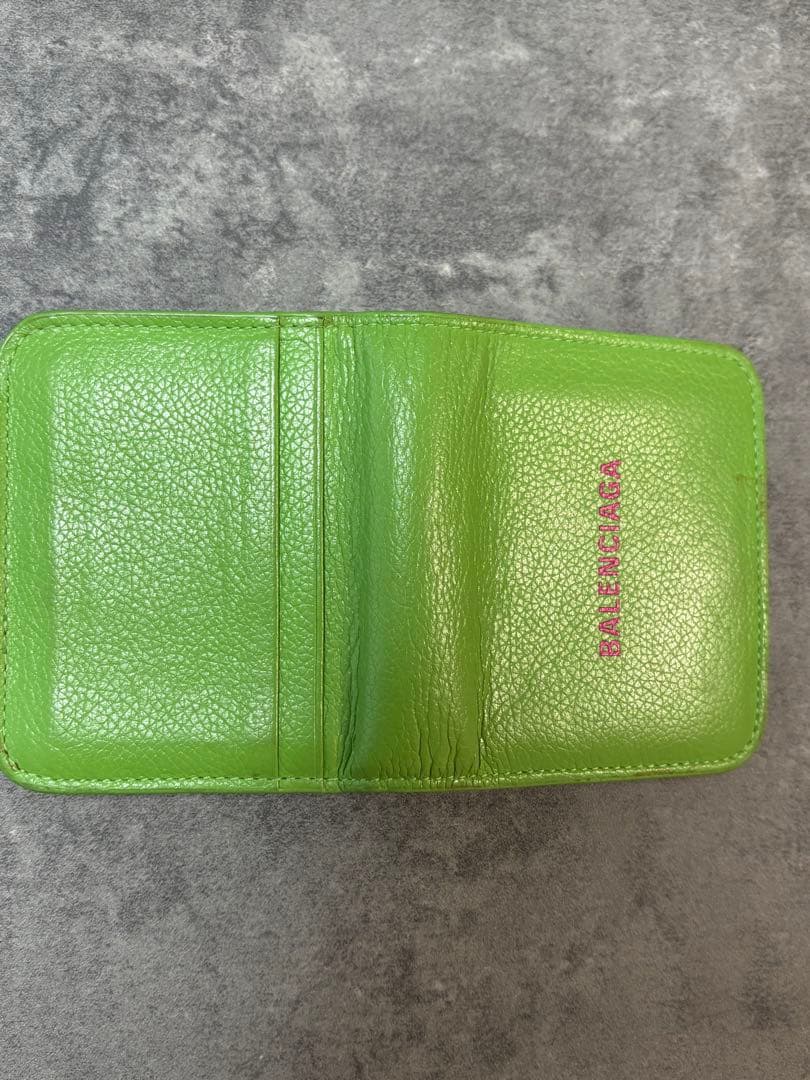BALENCIAGA 二つ折り財布 グリーン