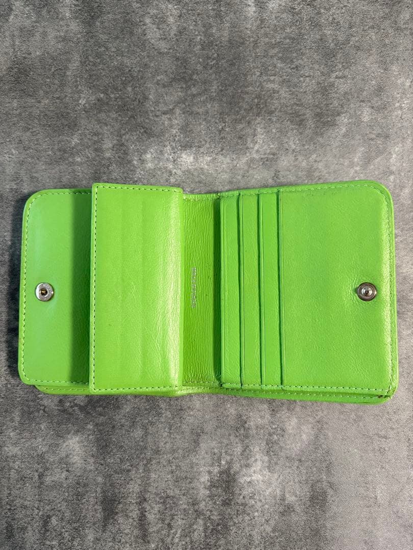 BALENCIAGA 二つ折り財布 グリーン