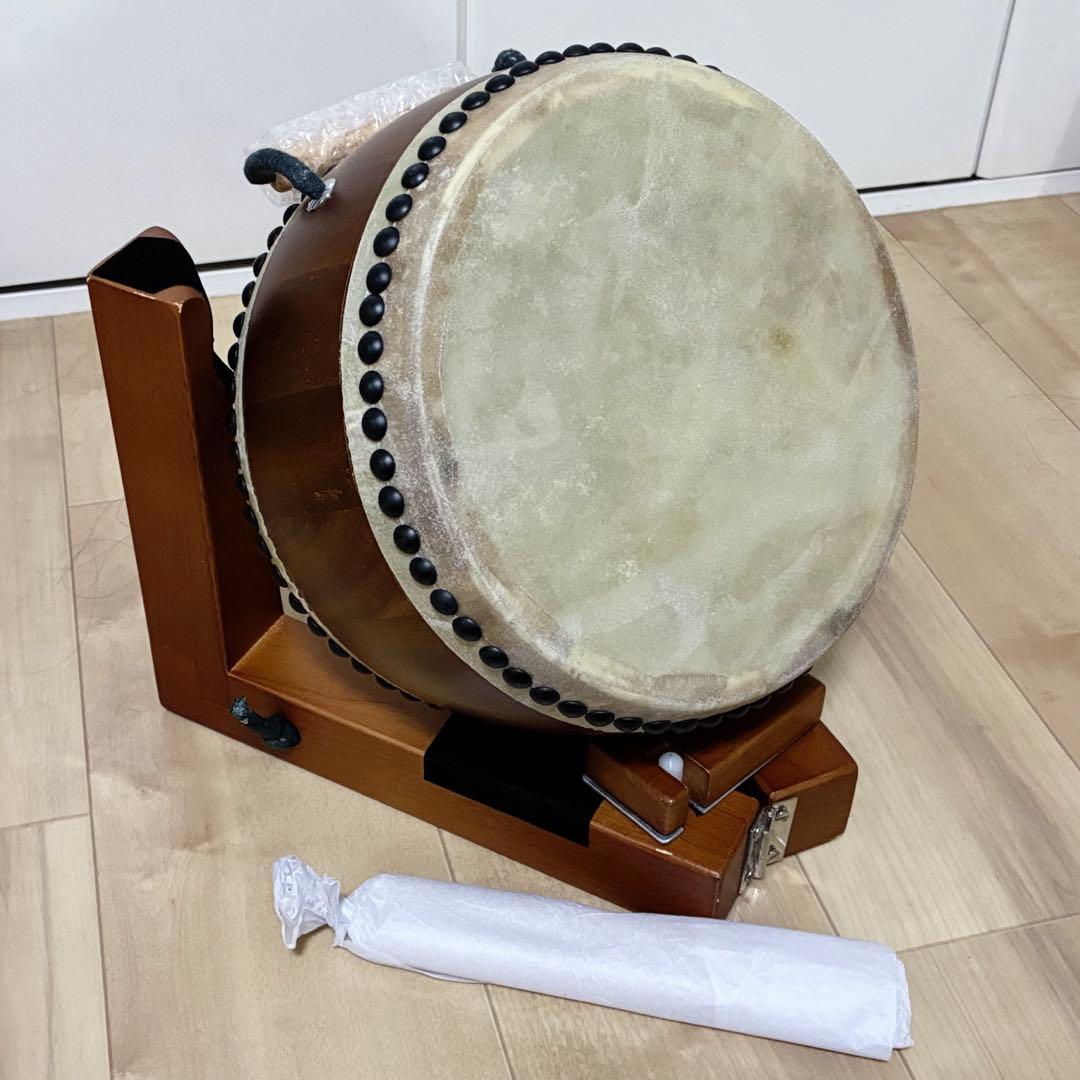 ミニ和太鼓　スタンド・バチ付