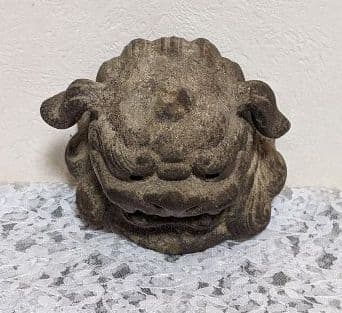 備前焼　香炉　獅子