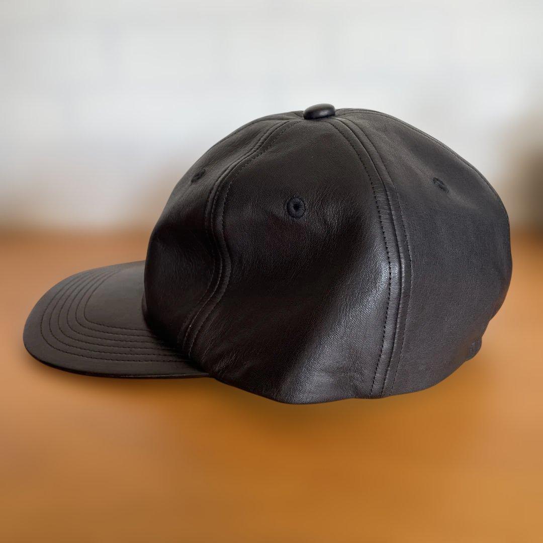 ブラックレザーキャップ　キジマタカユキ　3