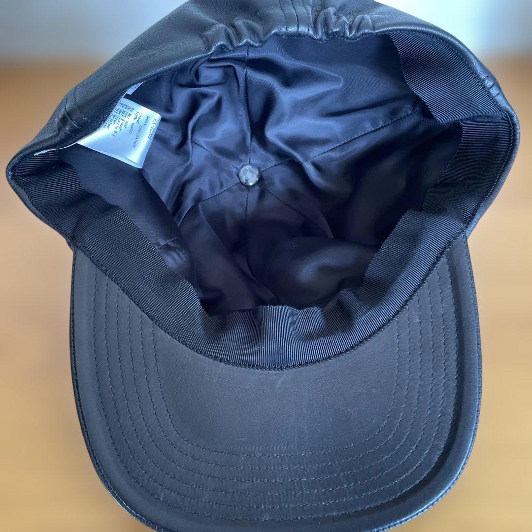 ブラックレザーキャップ　キジマタカユキ　3