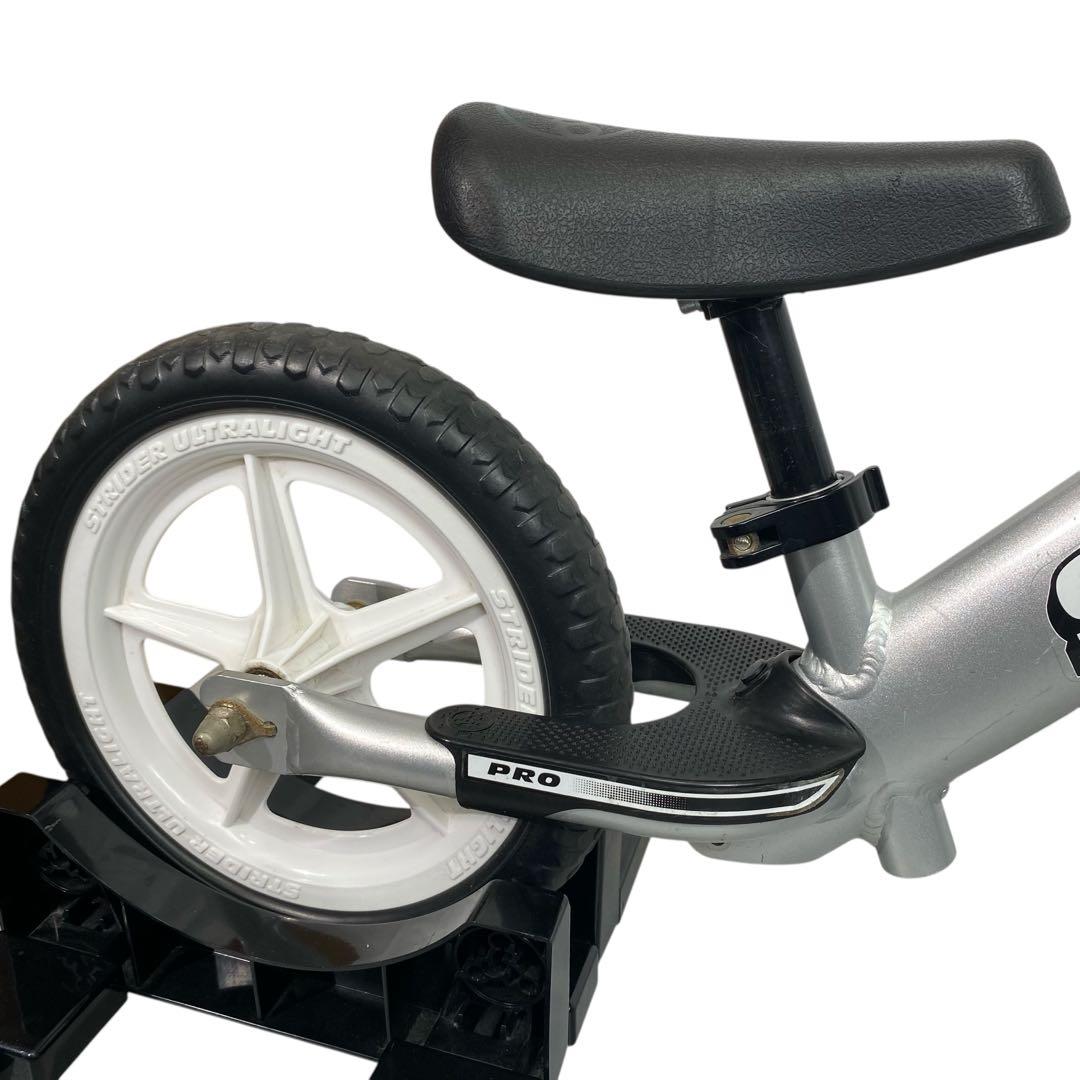 【動作良好】STRIDER PROバランスバイク 12インチ シルバー