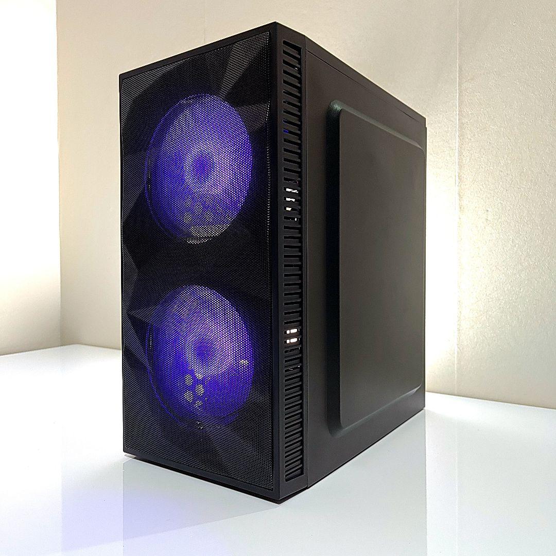 【コンパクト ゲーミングPC】デスクトップ／ミニタワー／ブラック／光る LED