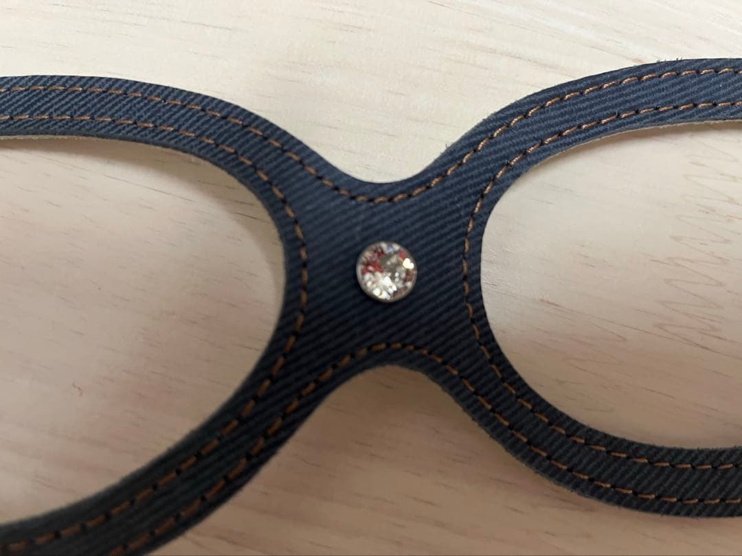 バディベルト 限定色 ブルージーン ハーネス(スワロフスキー付)リード セット