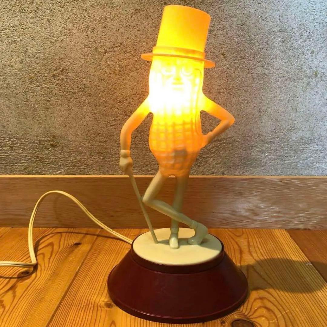 50年代　ミスターピーナッツ　ランプ　アドバタイジング　プランターズ　ライト