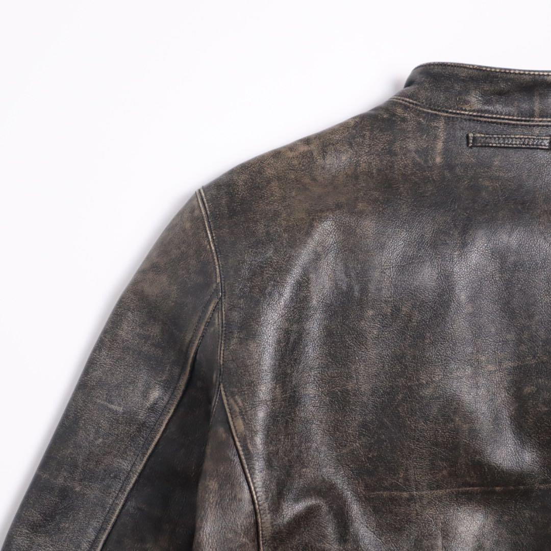 BANANA REPUBLIC vintage加工 ライダース レザージャケット