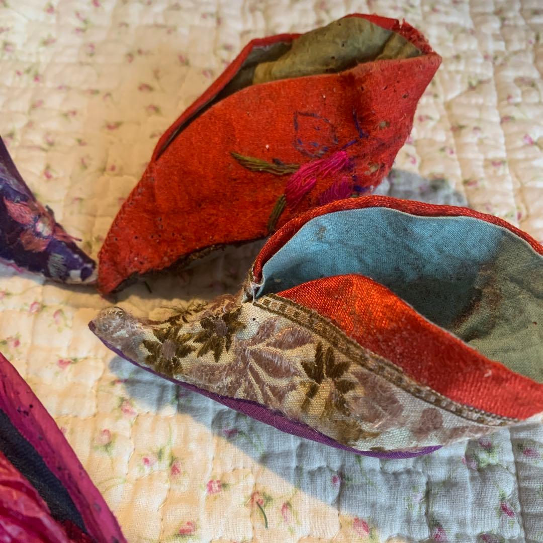 アンティーク　中国骨董　纒足　てんそく　難あり　ジャンク　コレクション