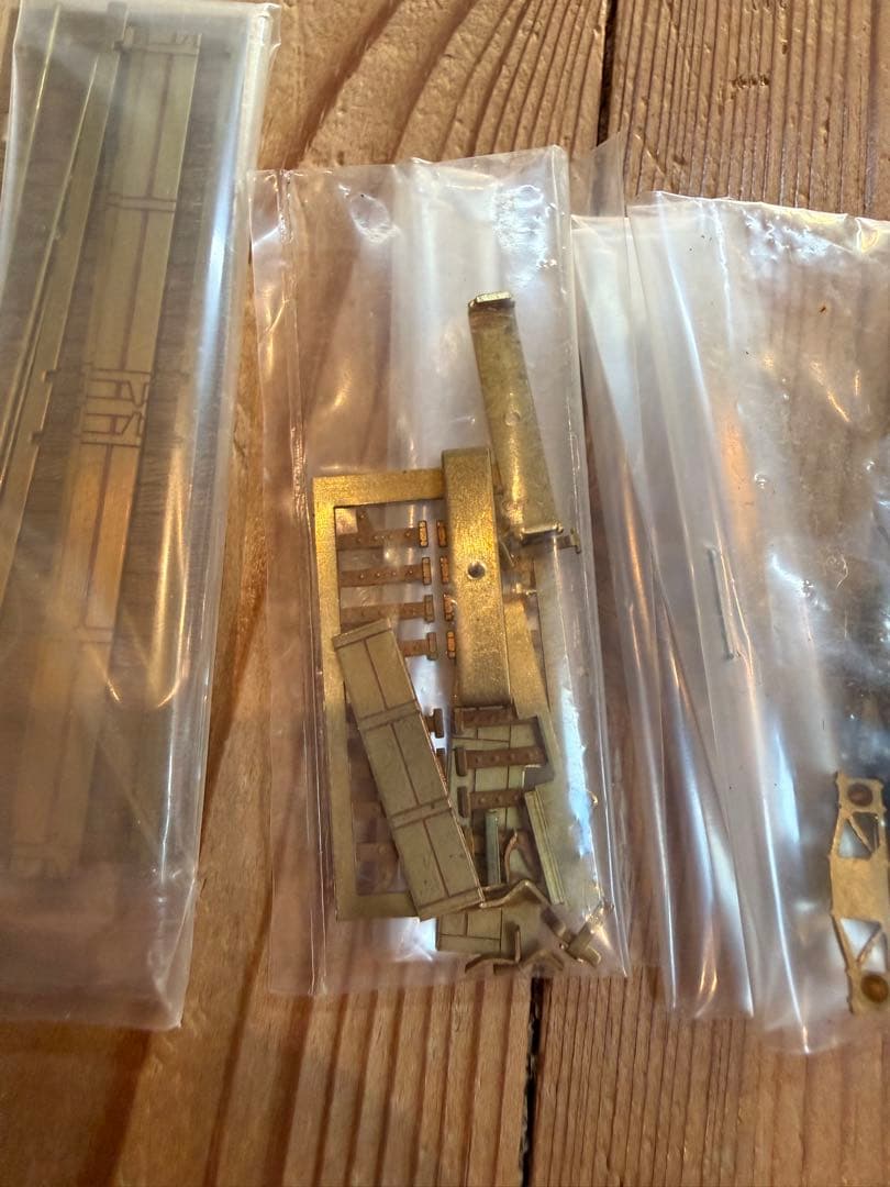 ひかり模型 軽便ボギー土運車 真鍮製 未組立キット 当時物 ナローゲージ