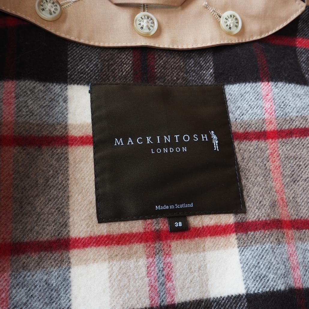 MACKINTOSH LONDON スコットランド製ライナー付きゴム引きコート