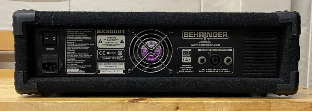 【最終値下げ】Behringer BX3000T ベースアンプ動作良好
