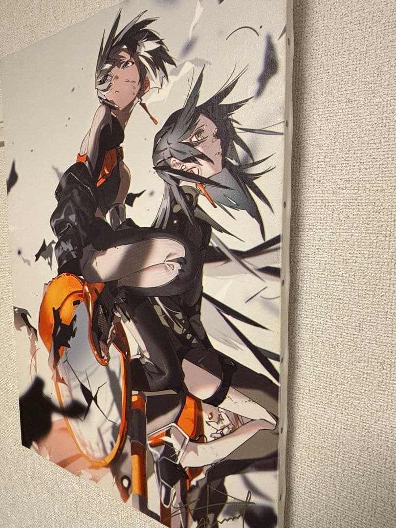 米山舞　初個展『SHE』　キャンバスアート「SHE-TWO CROWS」