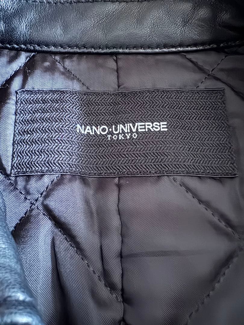 nano universe レザー シングル ライダースジャケット