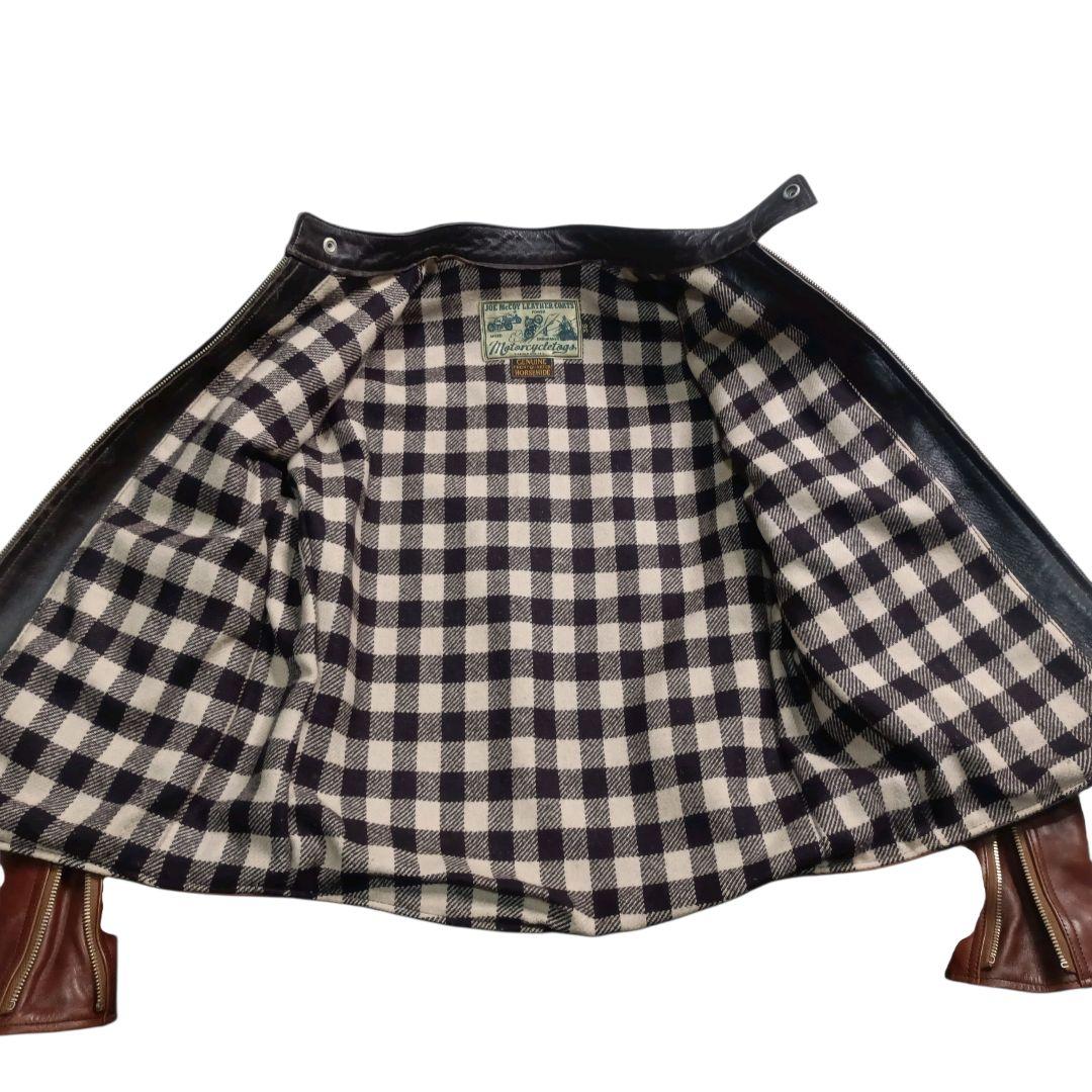 ✨The REAL McCOY'S ホースハイド ベルト付 シングルライダース