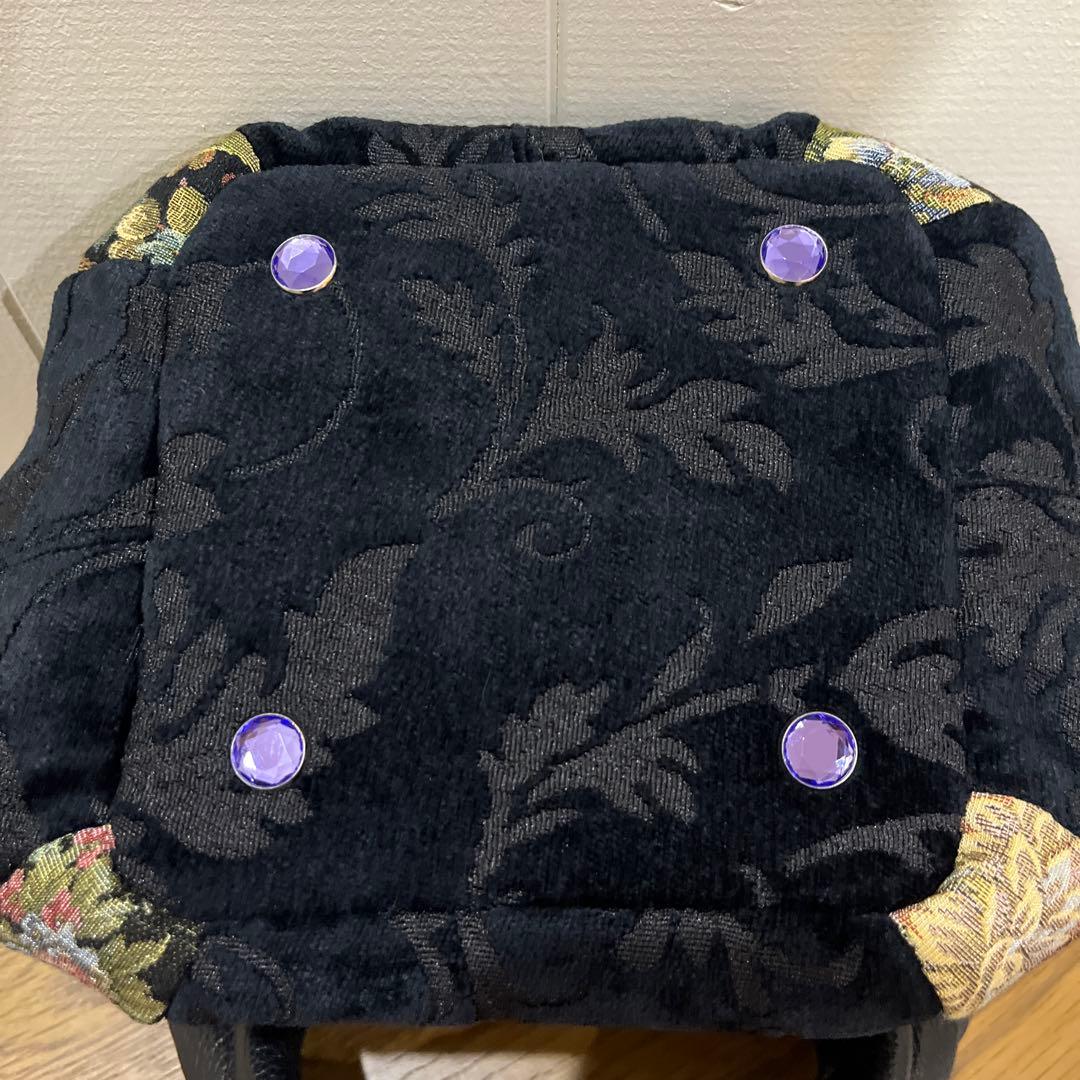 シンクビー Think Bee! バッグ ハンドバッグ 花柄 ブラック カバン