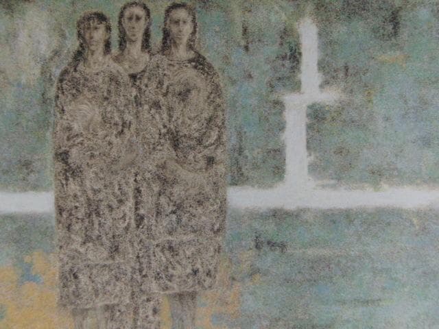 高山辰雄、【山の音のする】、希少な額装用画集より、新品額装付、状態良好