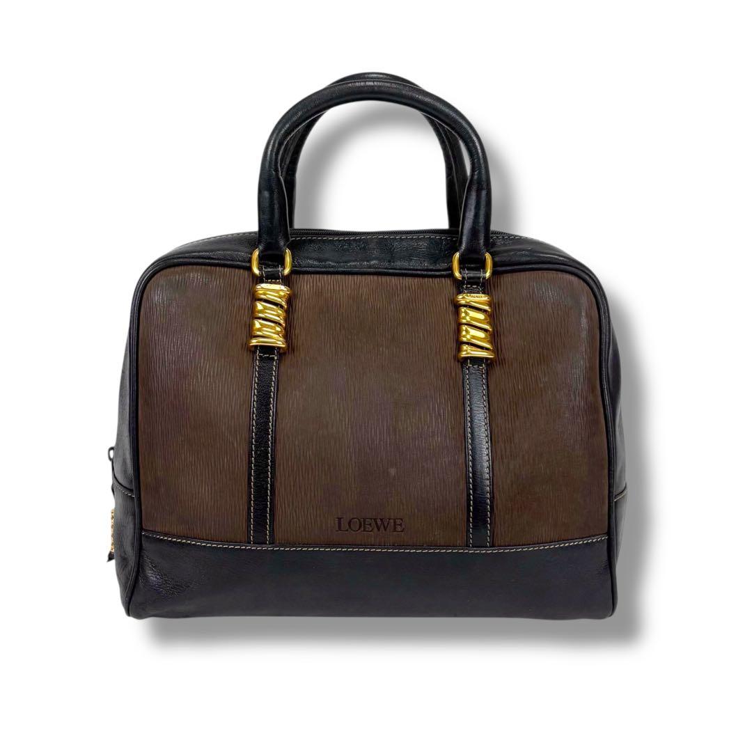 ロエベ LOEWE ミニボストンバッグ　ハンドバッグ　ベラスケス　ブラック