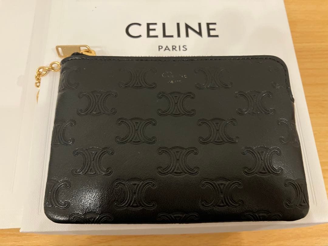 【正規品】値下げ　CELINE ブラックレザー ケース
