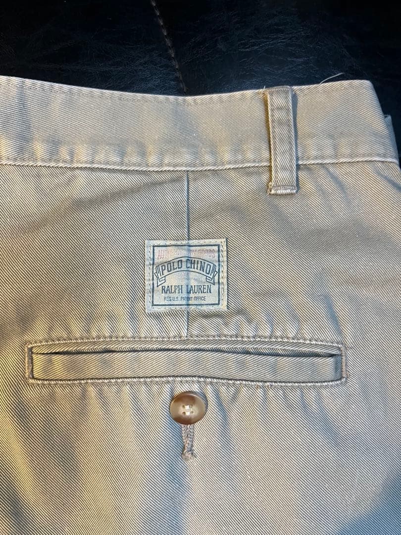ラルフローレン　ralph lauren USA製 ポロチノ W33 ベージュ